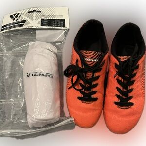 Soccer bundle kids cleats and shin guard’s